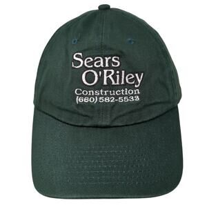 Sear O'Riley Construction Builder Baseball Cap Green One Size Adjustable Nissin